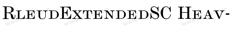RleudExtendedSC Heav字体转换